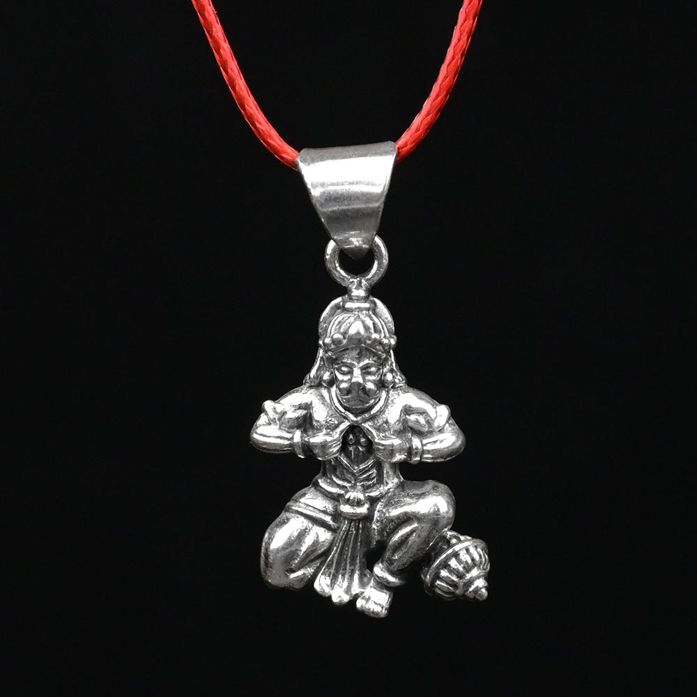 Ram Bhakt Hanuman 925 Silver Pendant