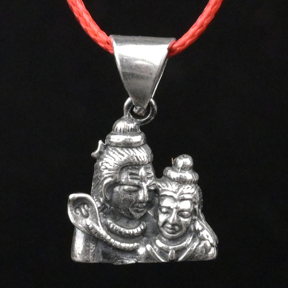 Shiva Parvati 925 Silver Pendant