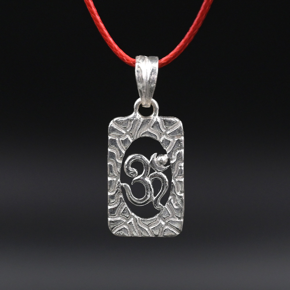 Auspicious OM 925 Silver Pendant