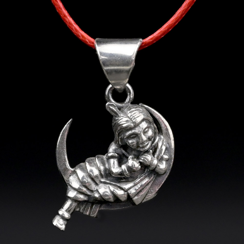 Bal Krishna 925 Silver Pendant