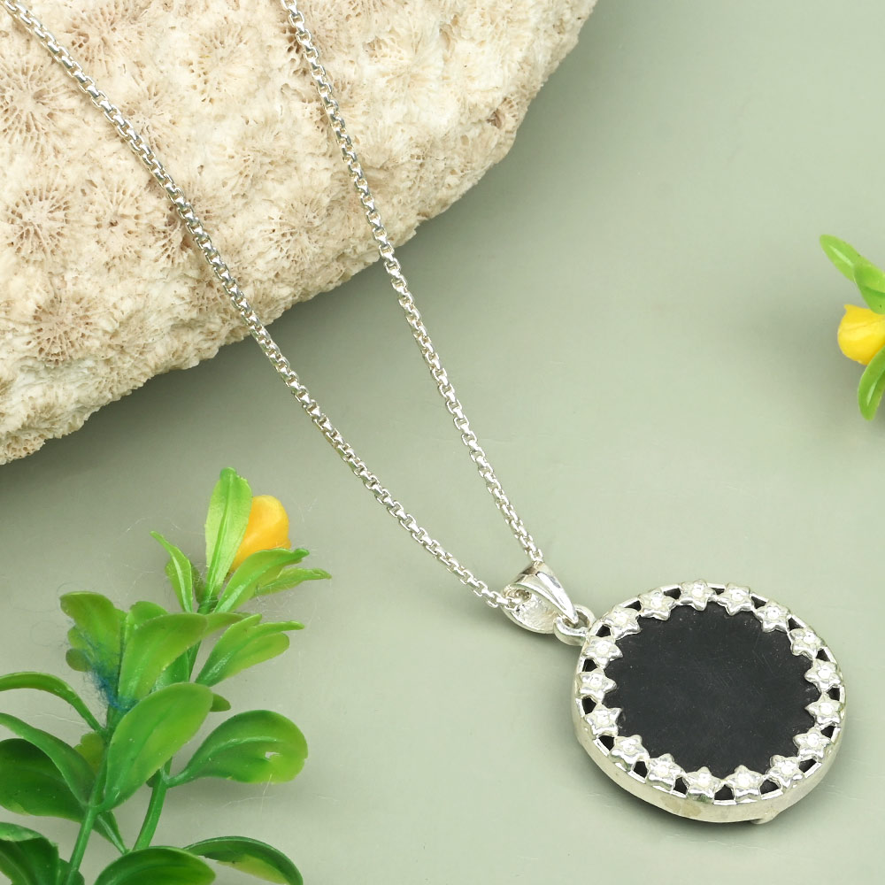 Vishnu Chakra Shaligram 925 Silver Locket