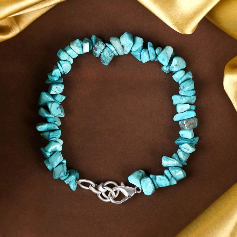Turquoise Uncut Beads Bracelet