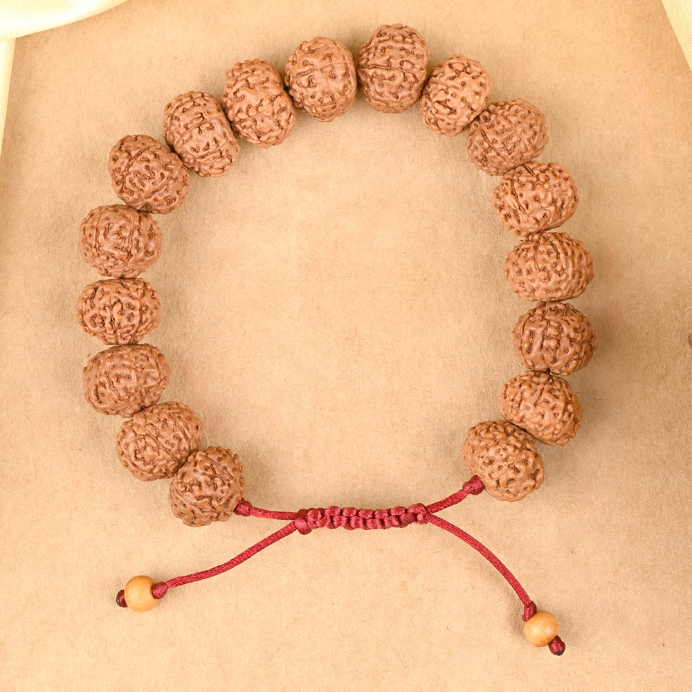 8 Mukhi Rudraksha Adjustable Bracelet