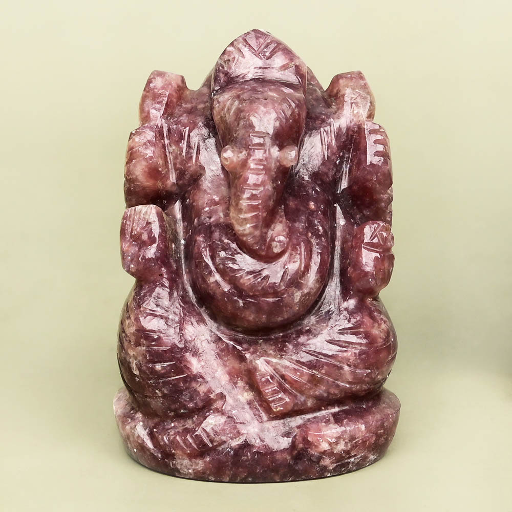 Lepidolite Ganesha Idol - 83 gms