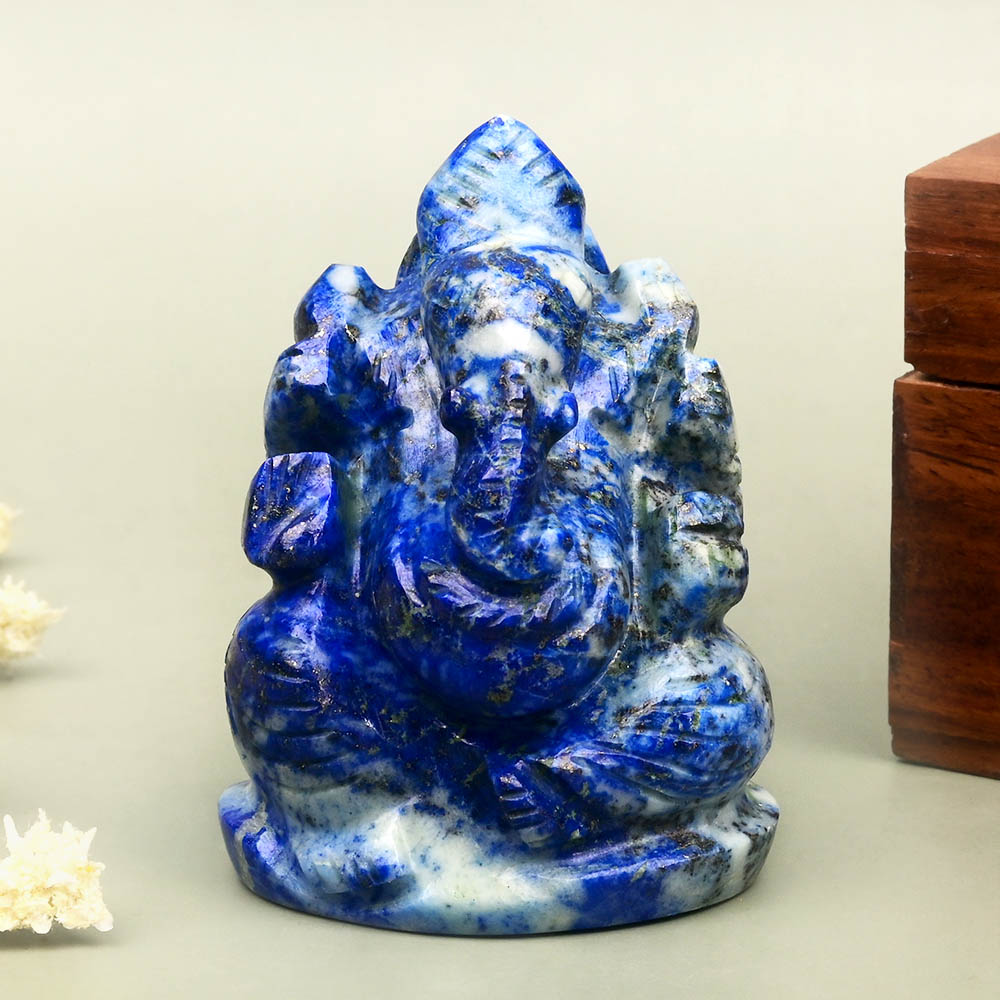 Lapis Lazuli Ganesh Idol - 130 gms