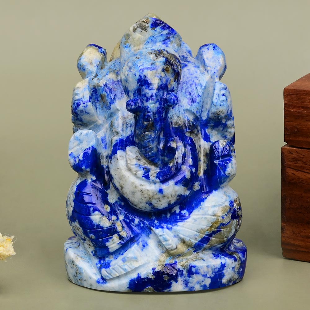 Lapis Lazuli Ganesh Idol - 195 gms