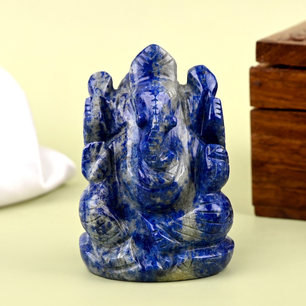 Lapis Lazuli Ganesh Idol - 136 gms
