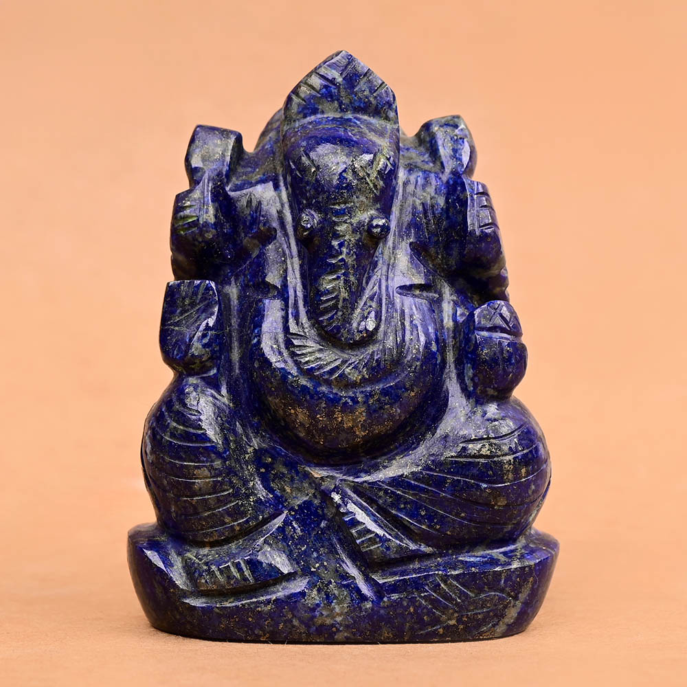 Buy Lapis Lazuli Ganpati Murti - 110 gms from Rudra Centre (Rudraksha Ratna) at reasonable prices.