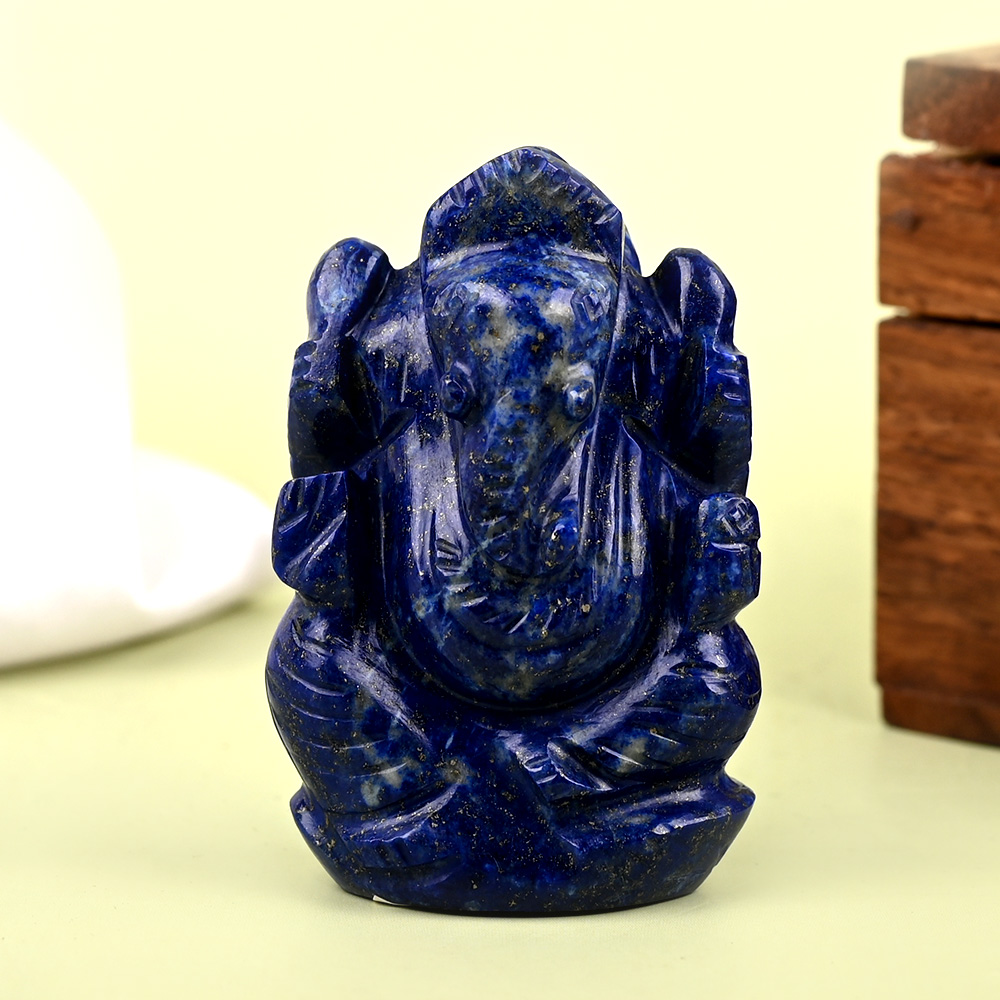 Lapis Lazuli Ganesh Idol - 63 gms