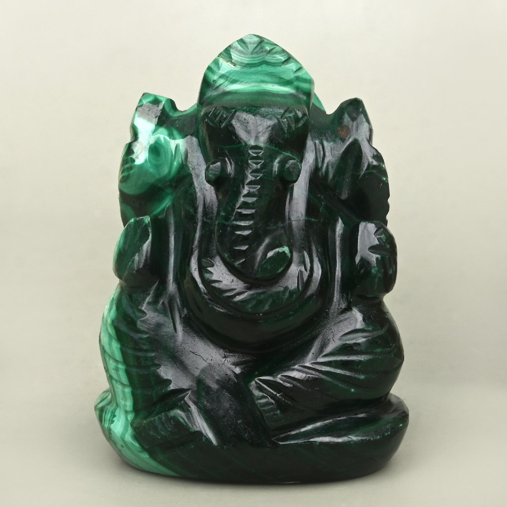 Malachite Ganesh Idol - 104 gms