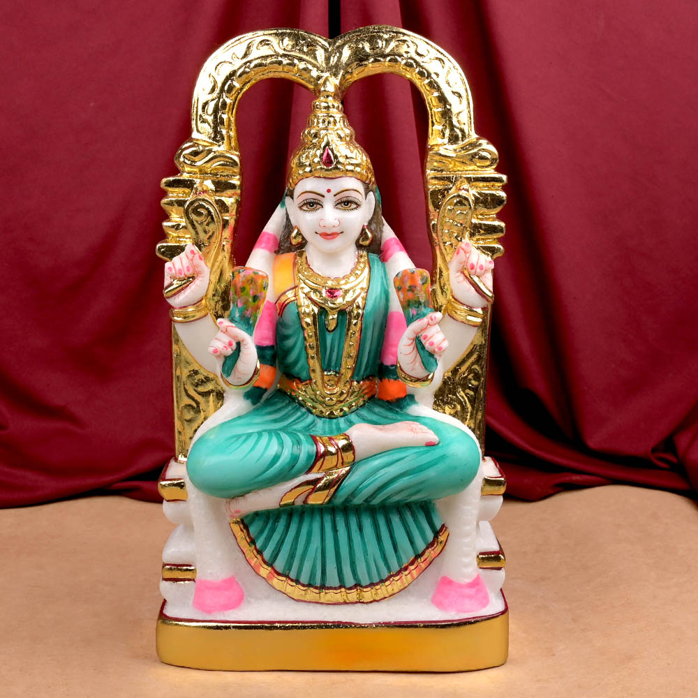 Buy Kamakshi Amman Makrana Marble Idol from Rudra Centre (Rudraksha Ratna) at reasonable prices.