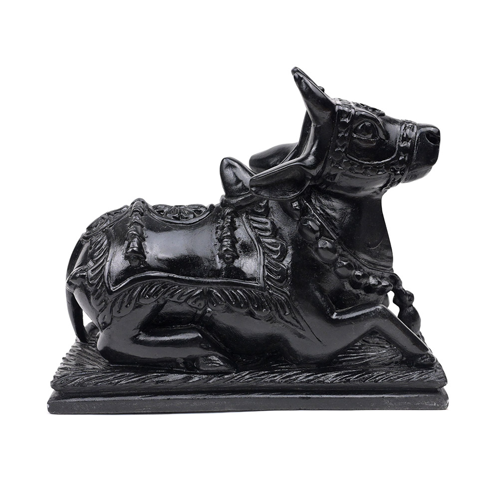 Nandi the Bull in Black Marble - III
