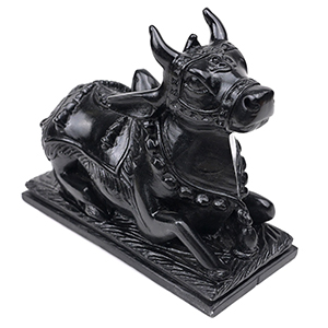 Nandi the Bull in Black Marble - III