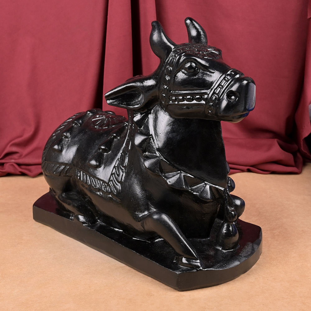 Buy Shivahan Nandi Black Makrana Marble Idol from Rudra Centre (Rudraksha Ratna) at reasonable prices.
