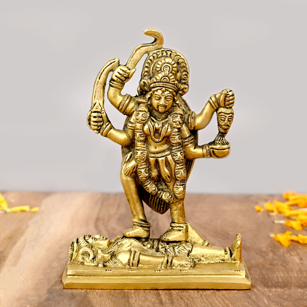 Shivling With 7 Headed Vasuki Naag Brass Idol