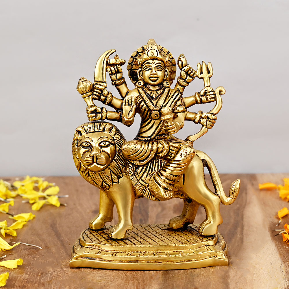 Devi Durga Brass Statue