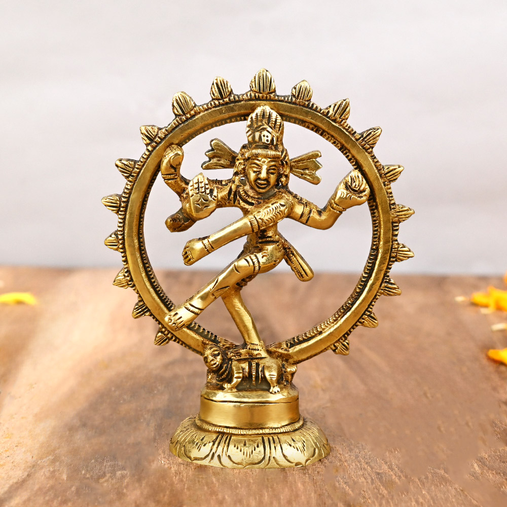 Natraja Dancing Shiva Brass Idol