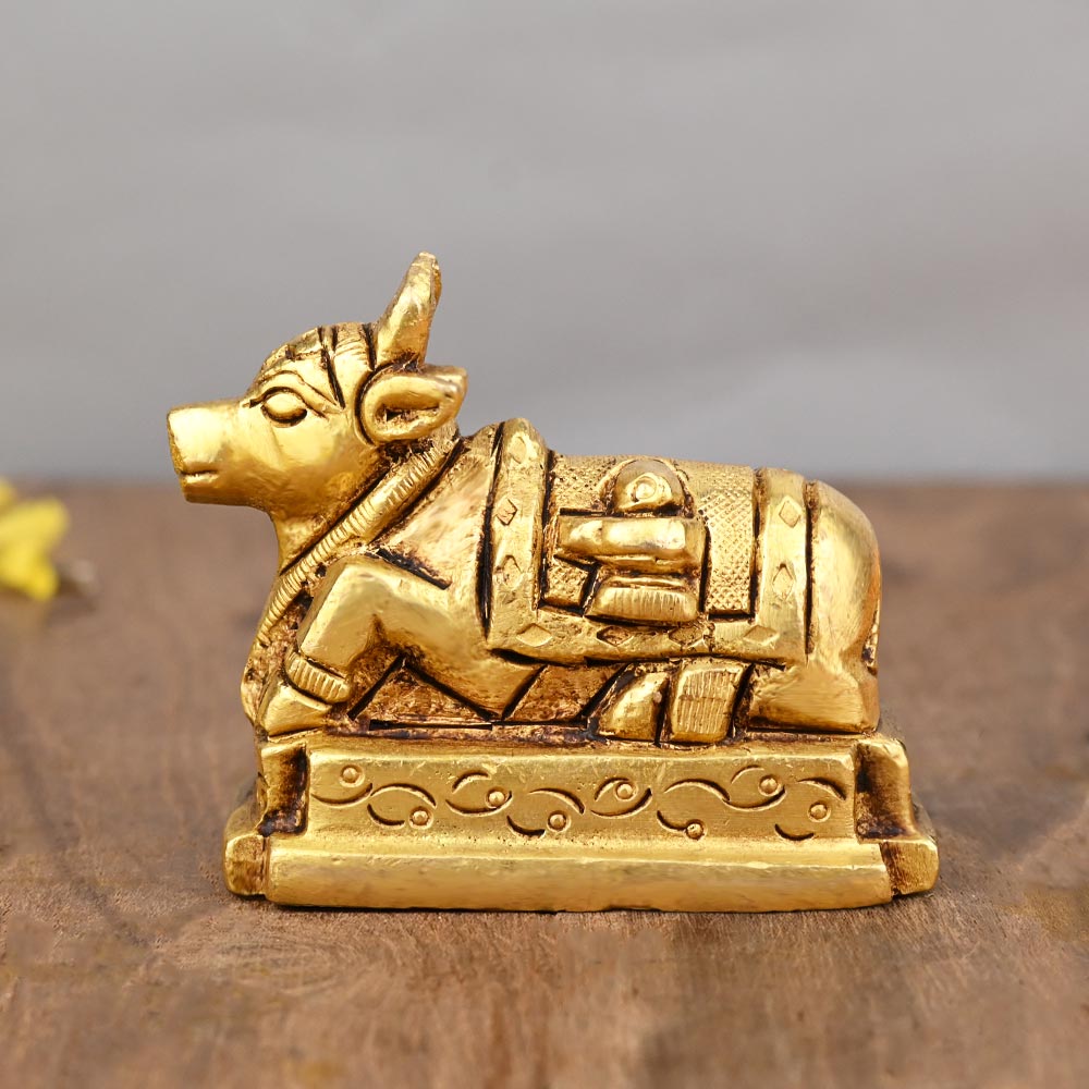 Shiv Vahan Nandi Brass Idol