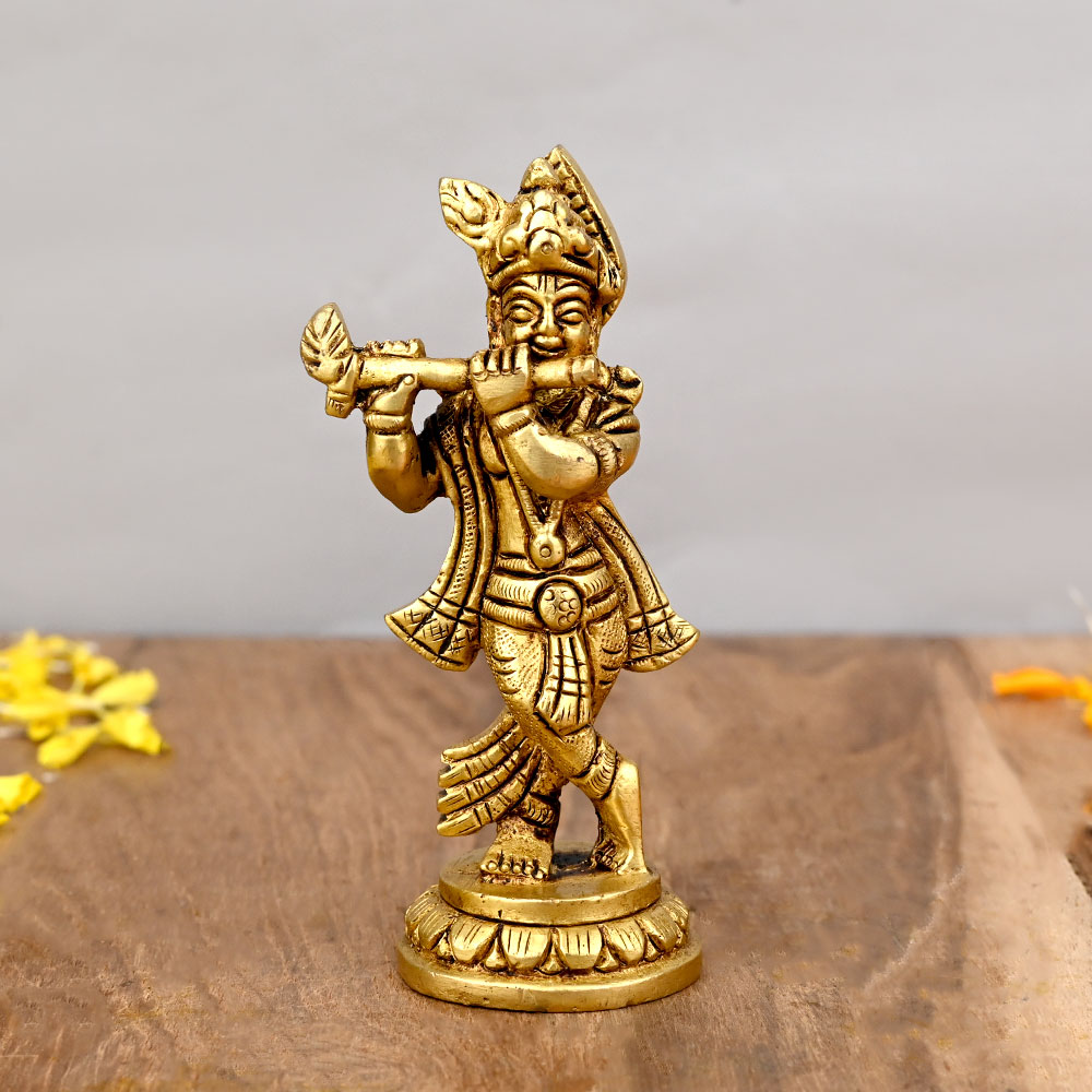 Muralidhar Krishna Brass Idol
