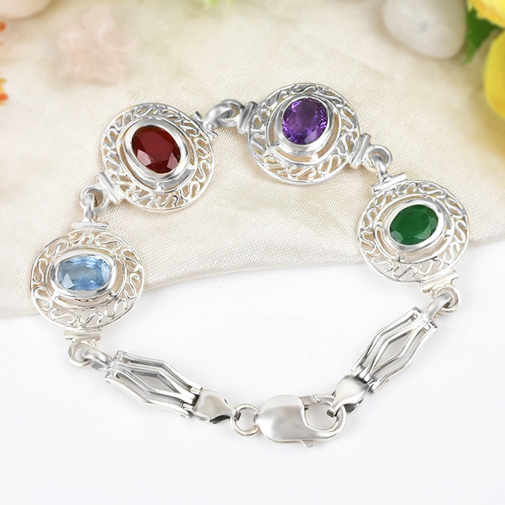 Mahalaxmi Ratna Kavacham 3 to 4 carat gems (Design I)