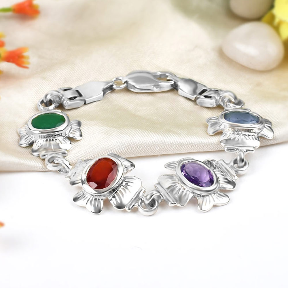 Mahalaxmi Ratna Kavacham 3 to 4 carat gems (Design II)