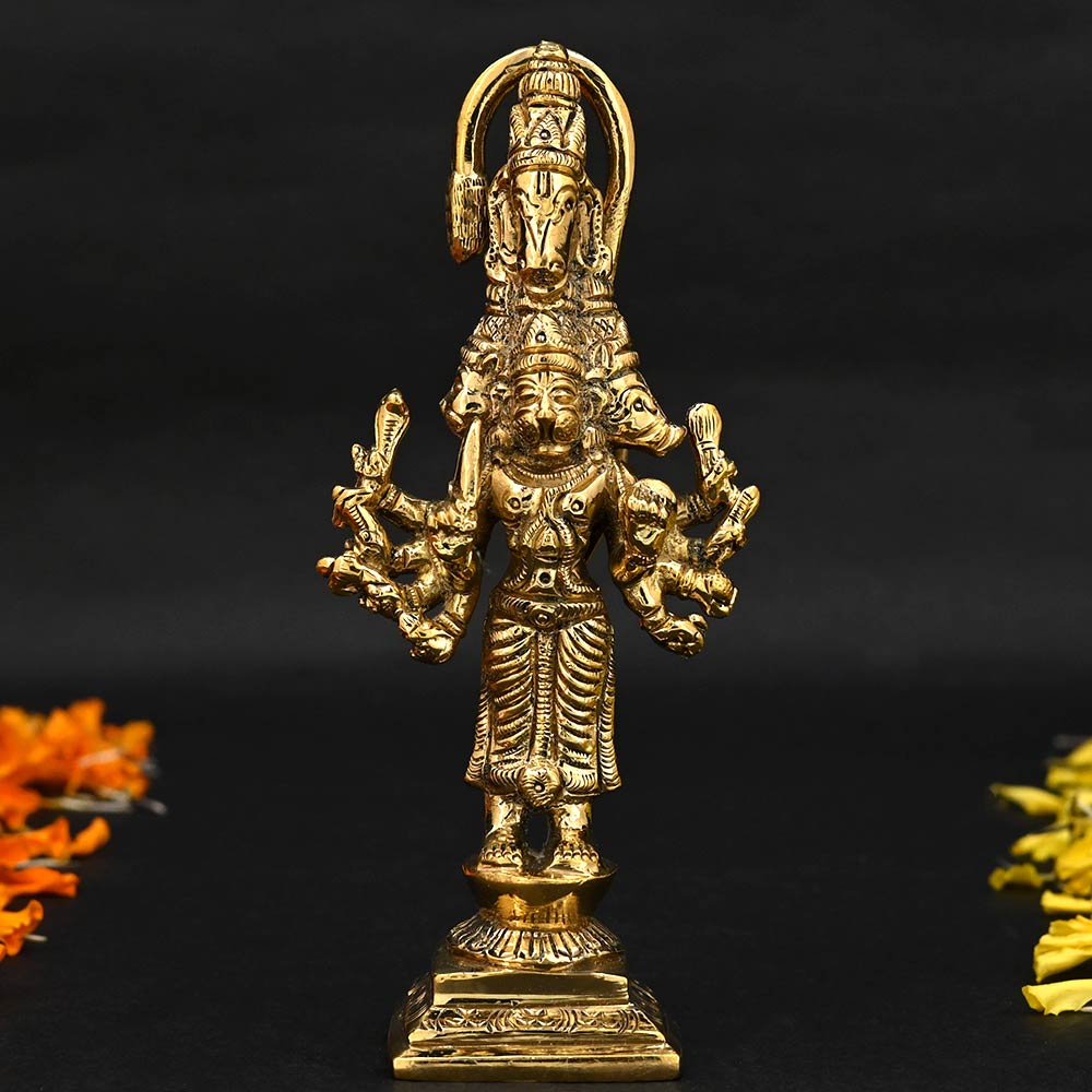 Punchmukhi Hanuman Brass Statue