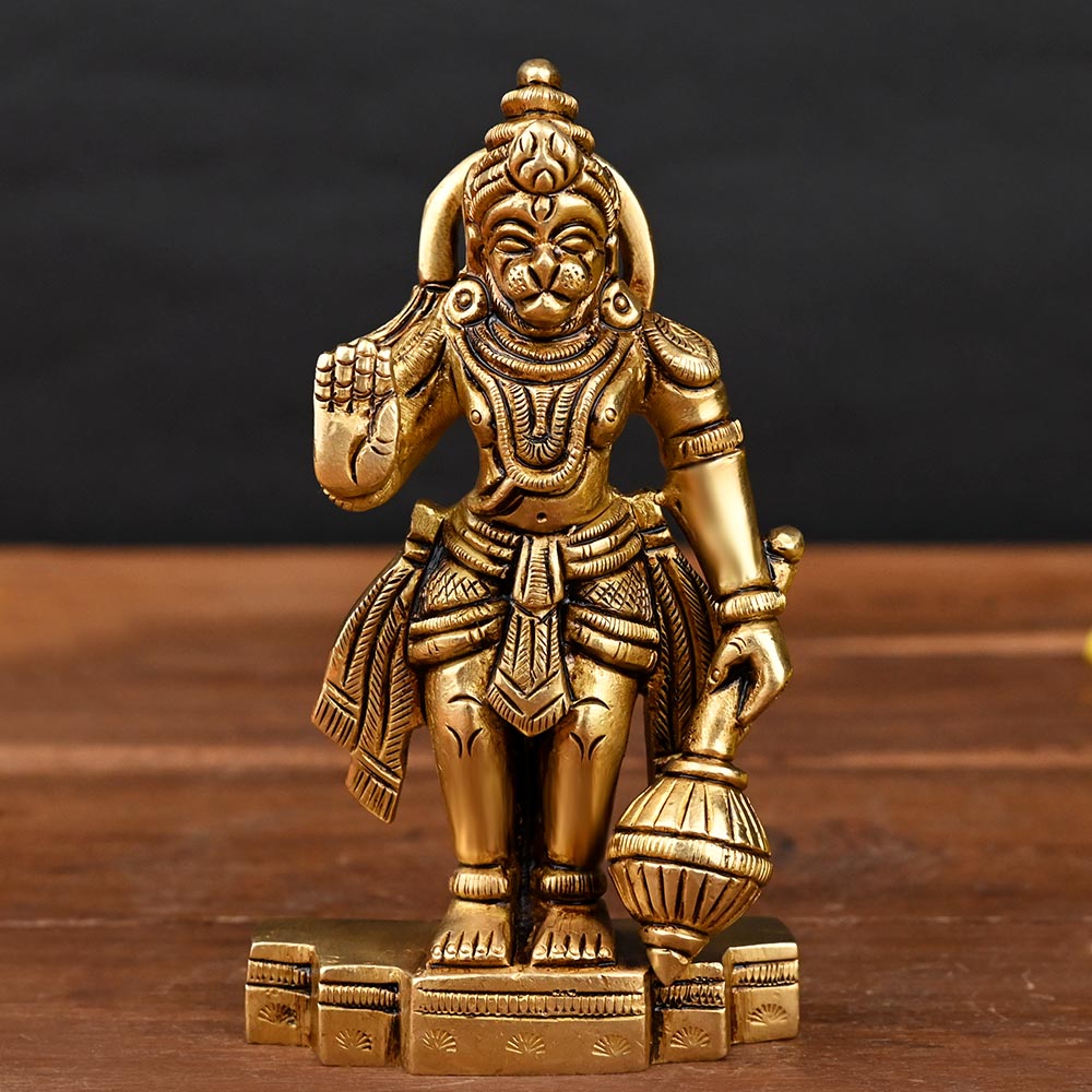 Lord Hanuman Brass Idol