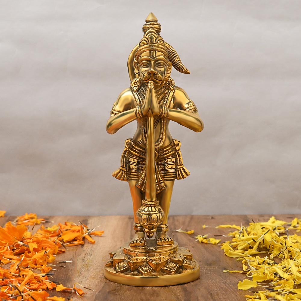 Brass Hanuman Statue