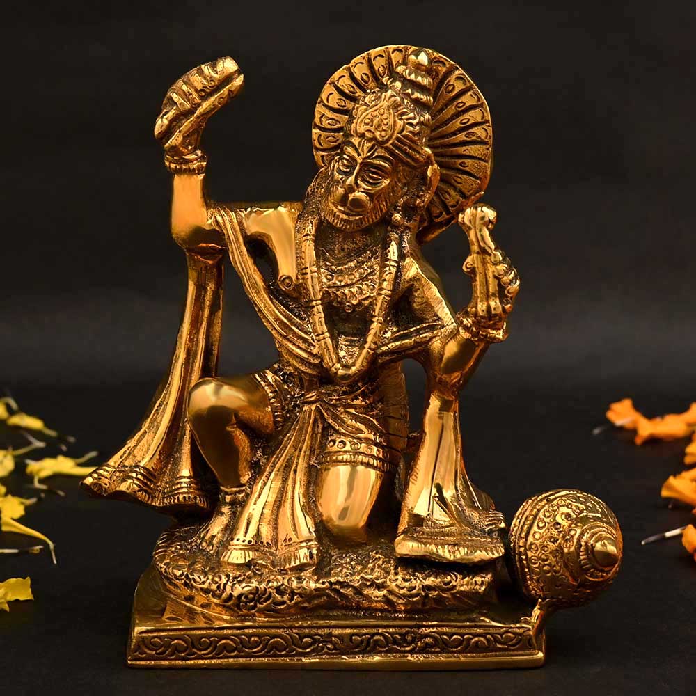 Hanuman Mudra Brass Idol