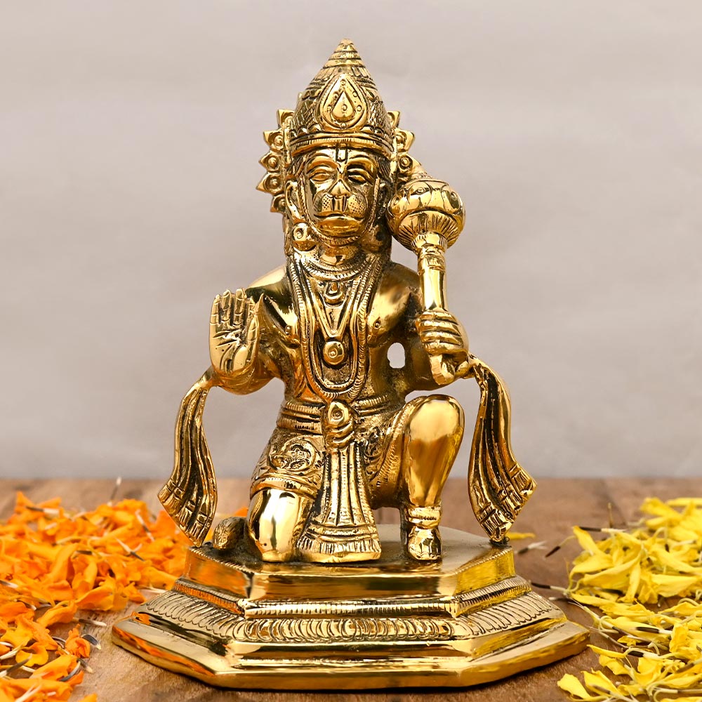 Brass Hanuman Idol