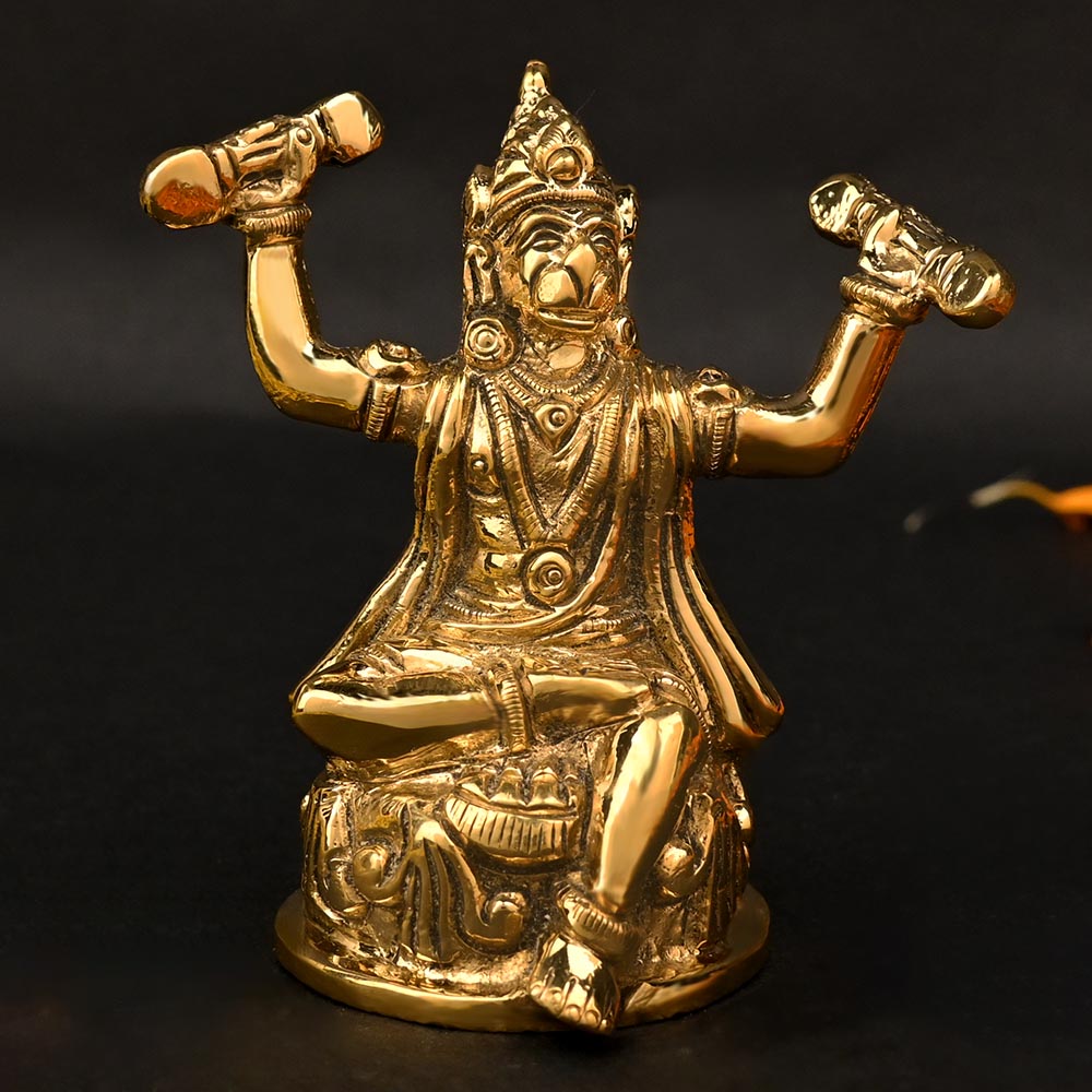 Hanuman Mudra Brass Statue