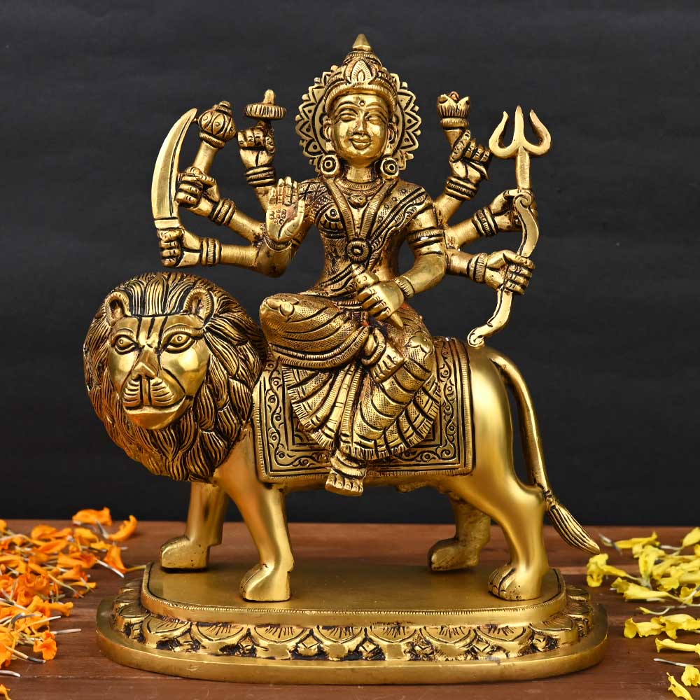 Durga Maa Brass Statue