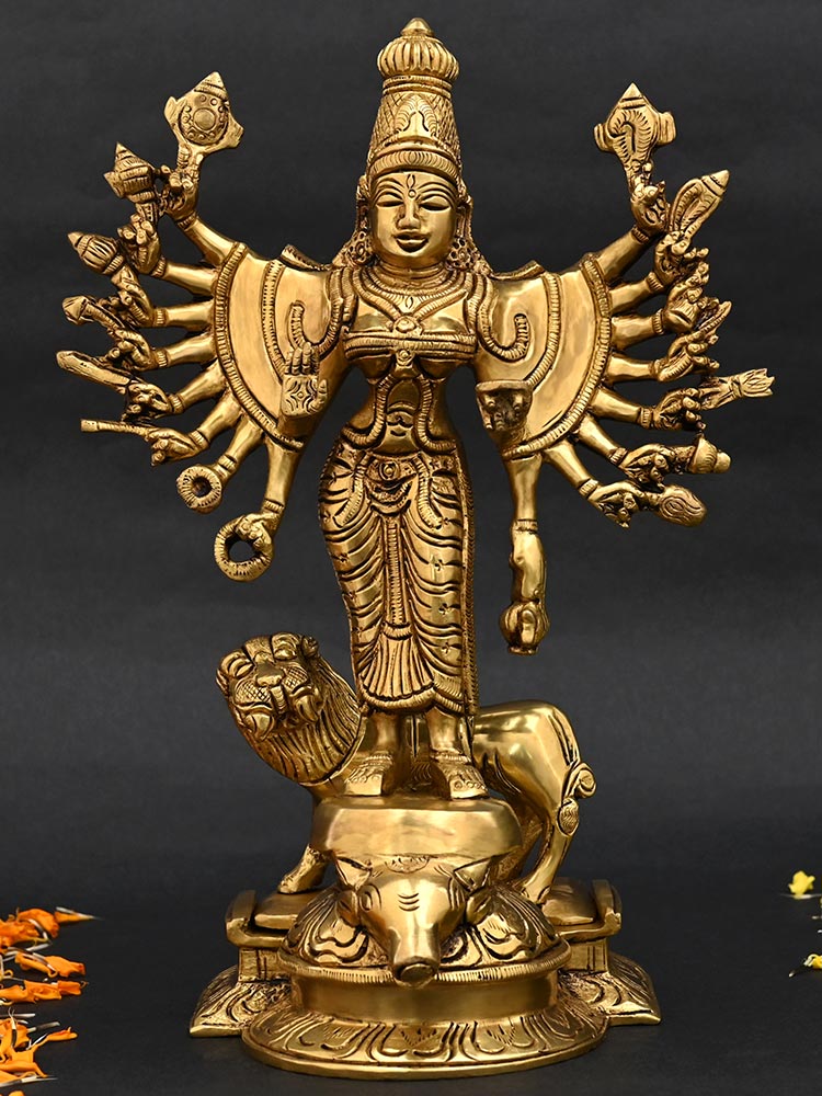 Vana Durga Idol in Brass