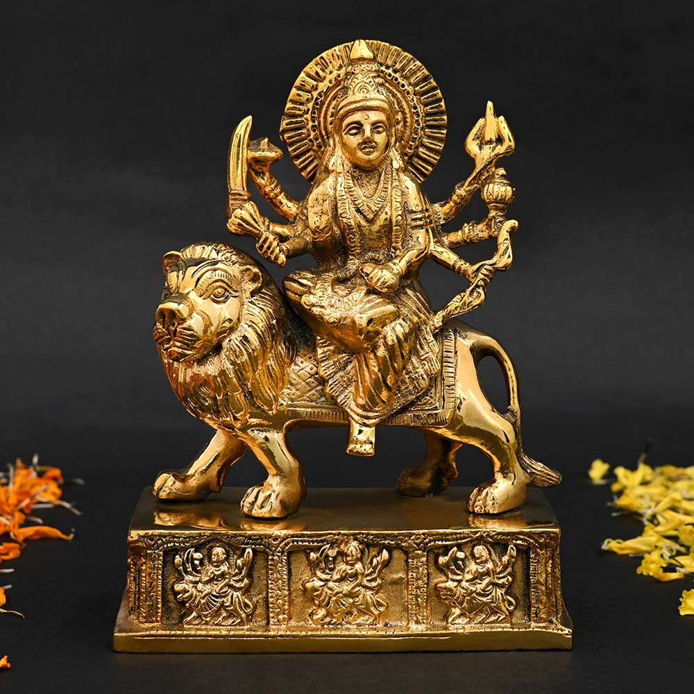 Goddess Durga Brass Murti
