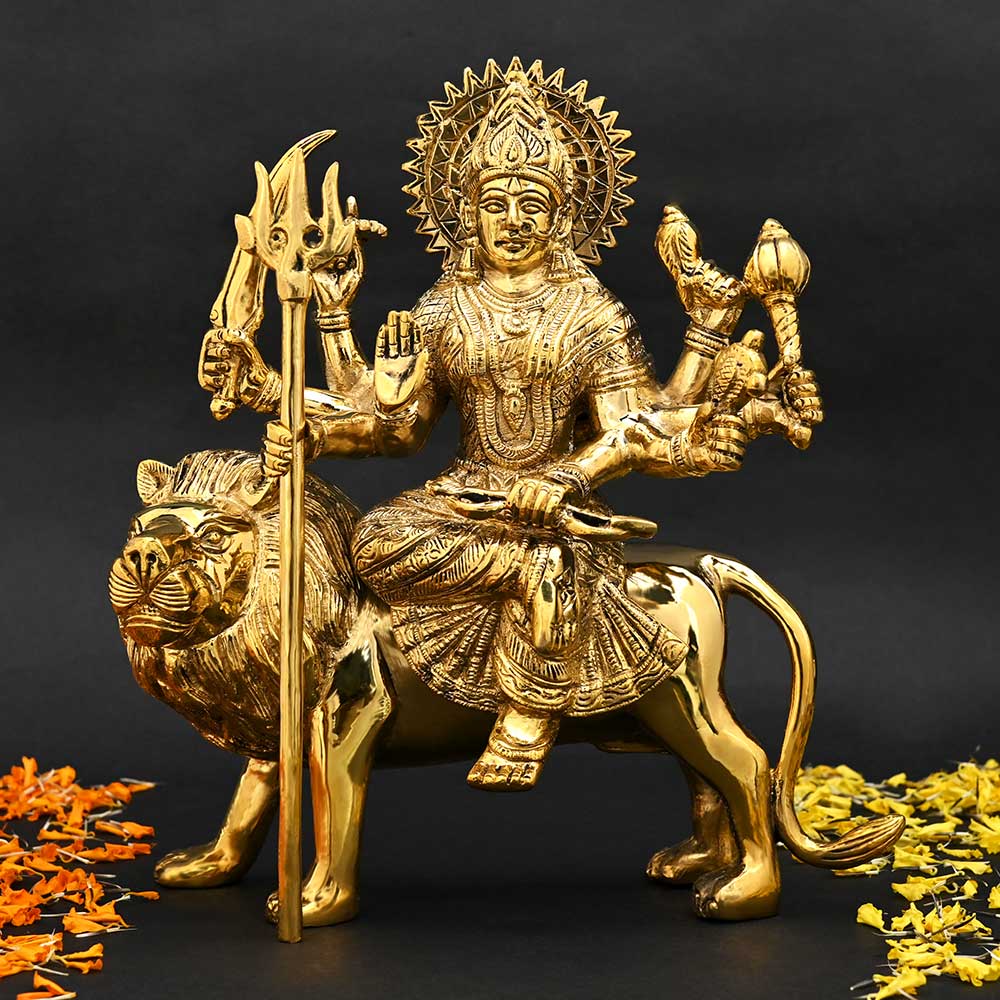 Durga Maa Sherawali in Brass - Design II