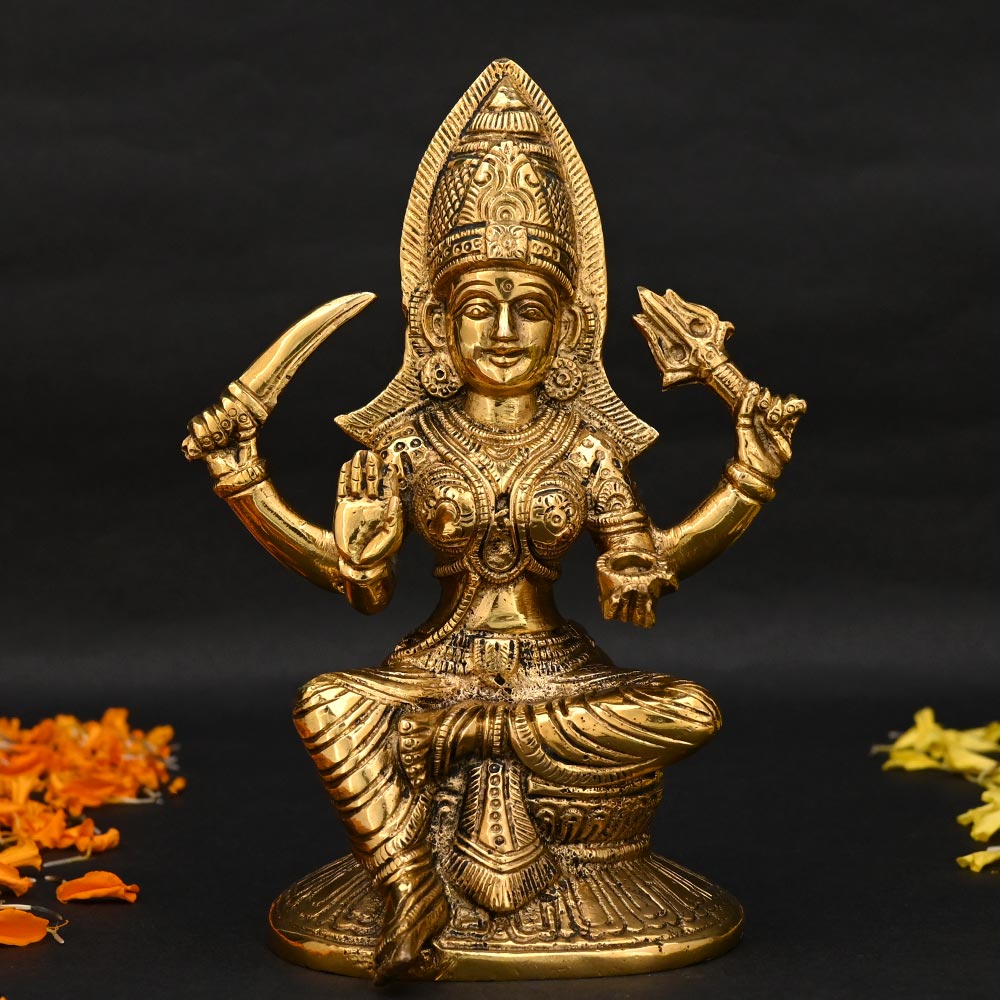 Santoshi Maa Idol in Brass