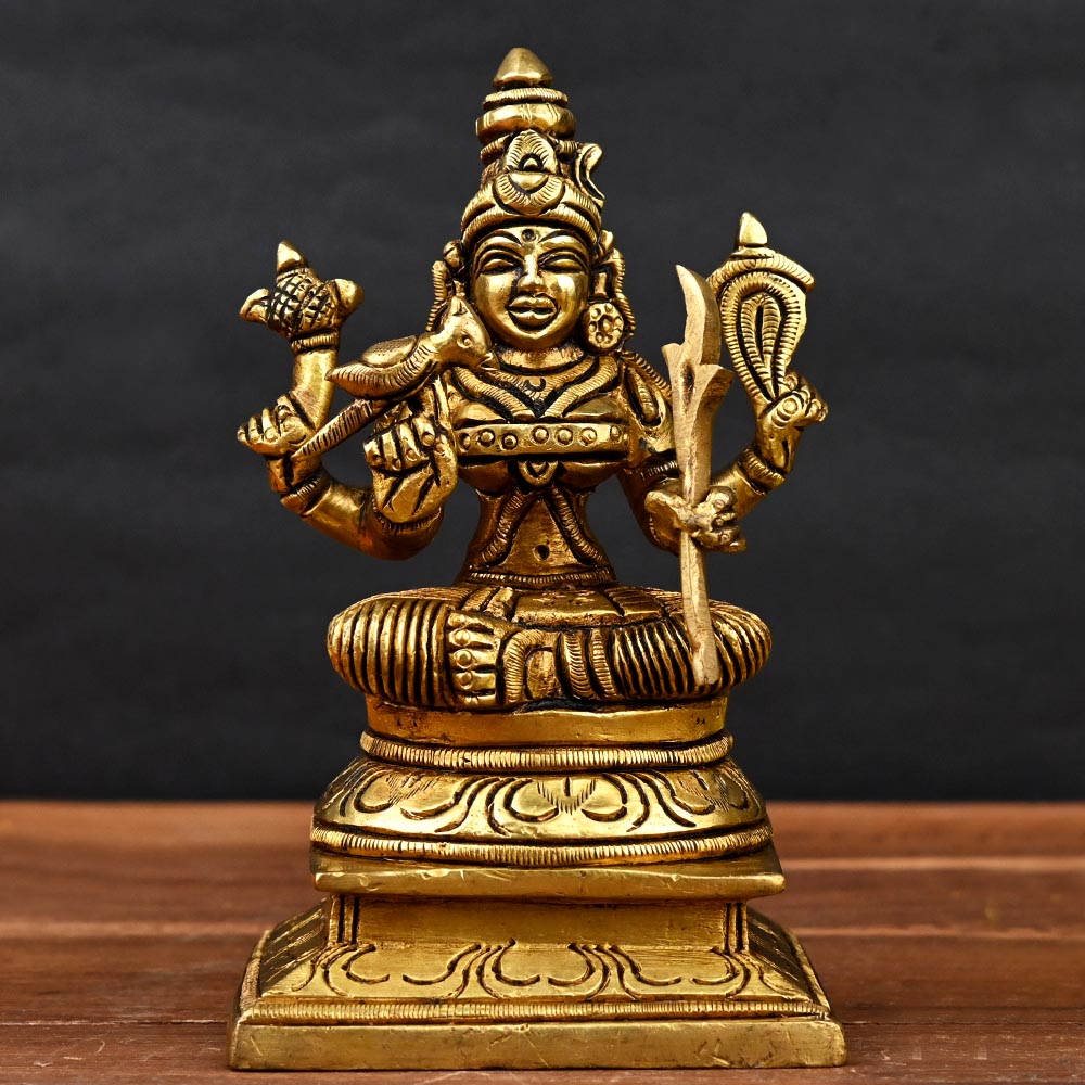 Kamakshi Devi in Brass