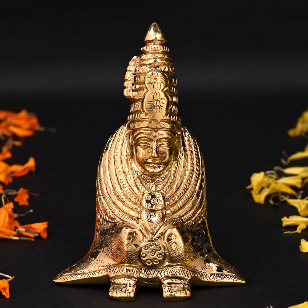 Shivaji Maharaj Tulja Bhavani Brass Idol