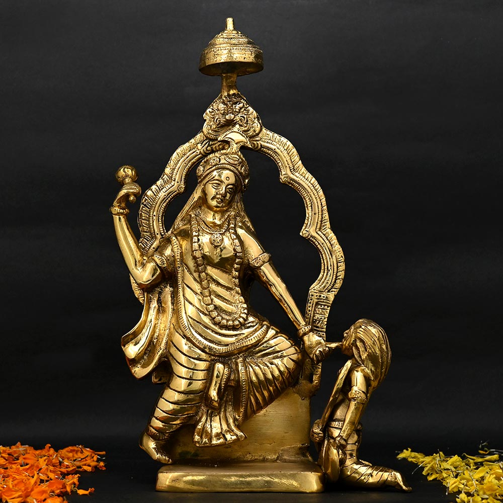 Baglamukhi Mata Brass Idol