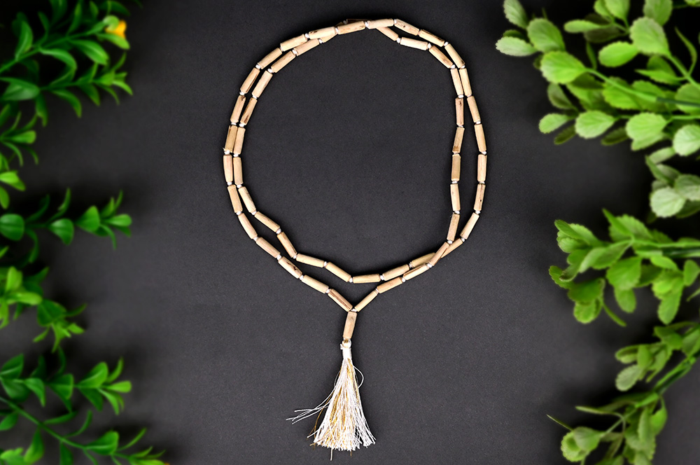 Tulsi Cylindrical Beads Mala