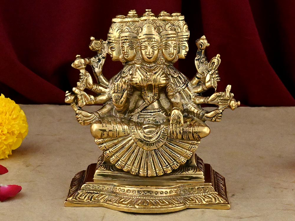 Gayatri Devi Brass Idol