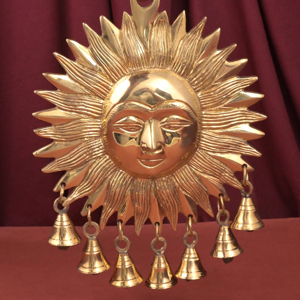 Surya Face in brass