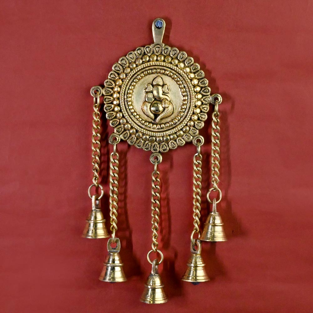 Brass Metal Ganpati Wall Hanging
