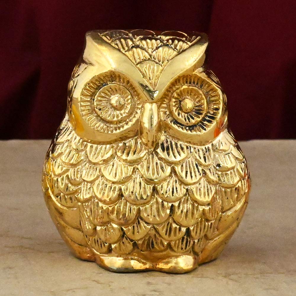 Owl Vastu Brass Idol