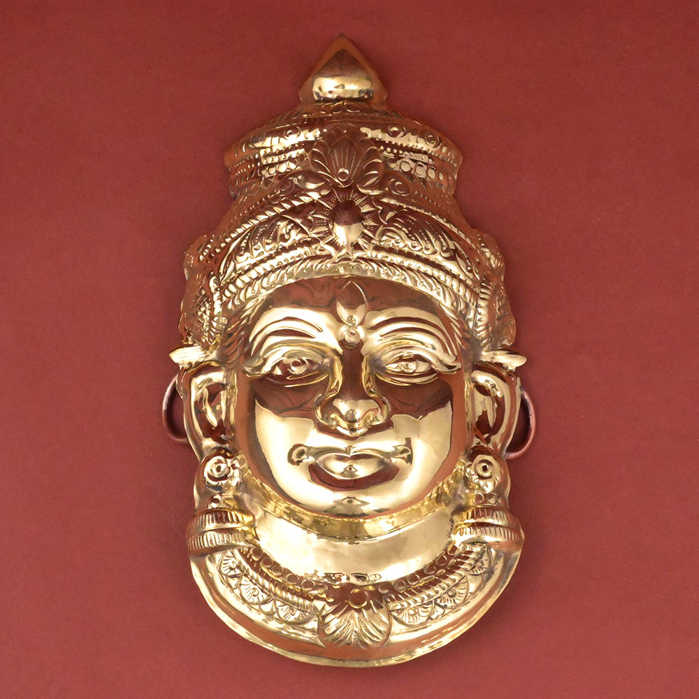 Brass Gauri Face