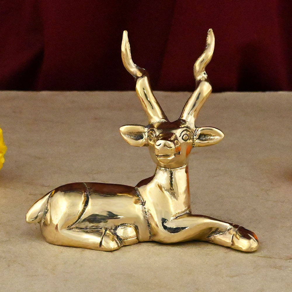 Deer Brass Idol