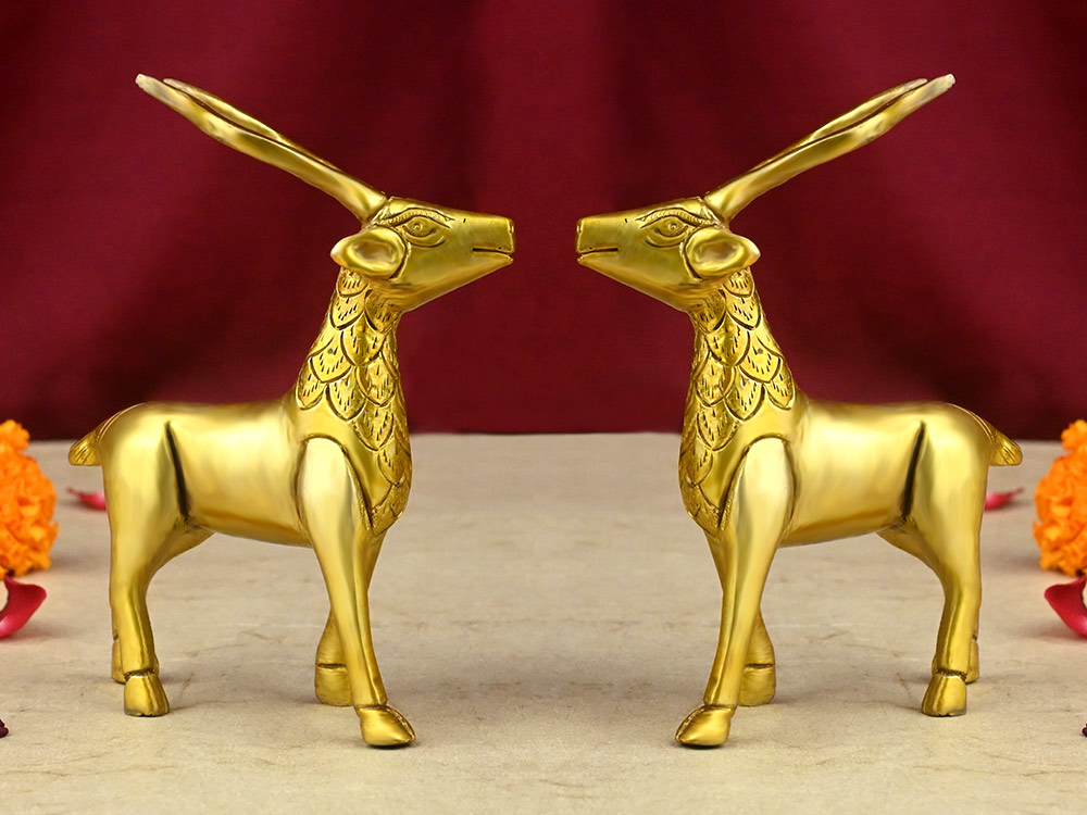 Deer Brass Idol