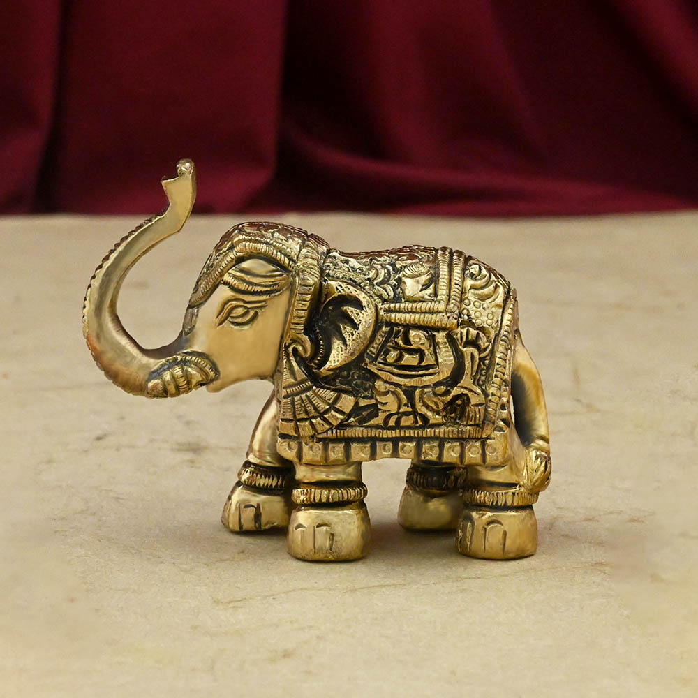 Elephant Brass Statue