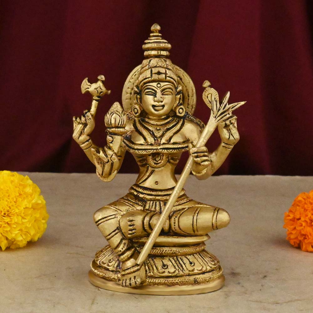 Raja Rajeshwari Devi Brass Idol