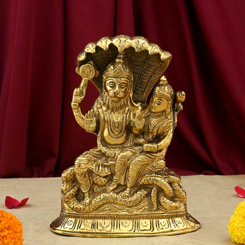Lakshmi Narasimha Swamy Brass Idol